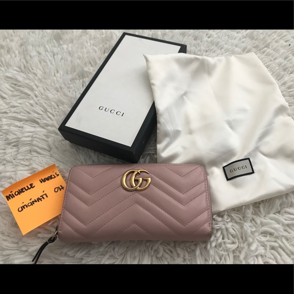 Gucci long zippy wallet
